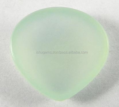 Natural Aqua Chalcedony Heart Cabochon 17x16mm Gemstone For Jewelry Making