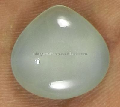 Natural Aqua Chalcedony Heart Cabochon 17x16mm Gemstone For Jewelry Making