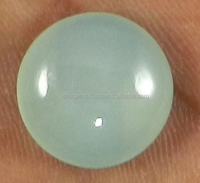 Aqua Chalcedony 14mm Round Cabochon 193 gms Loose Gemstone IG0472