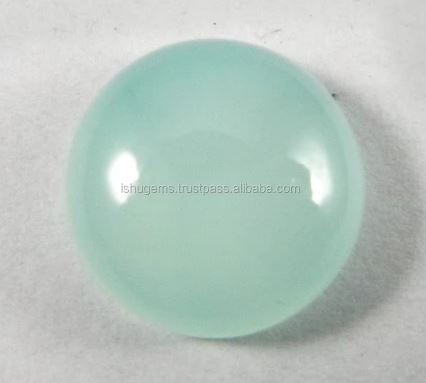 Aqua Chalcedony 14mm Round Cabochon 193 gms Loose Gemstone IG0472