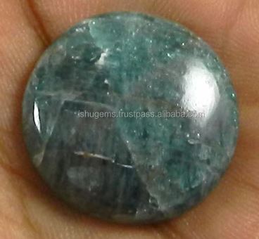 Natural Neon Apatite Cabochon 478 Gms Round 22mm Loose Gemstone for Jewelry Making