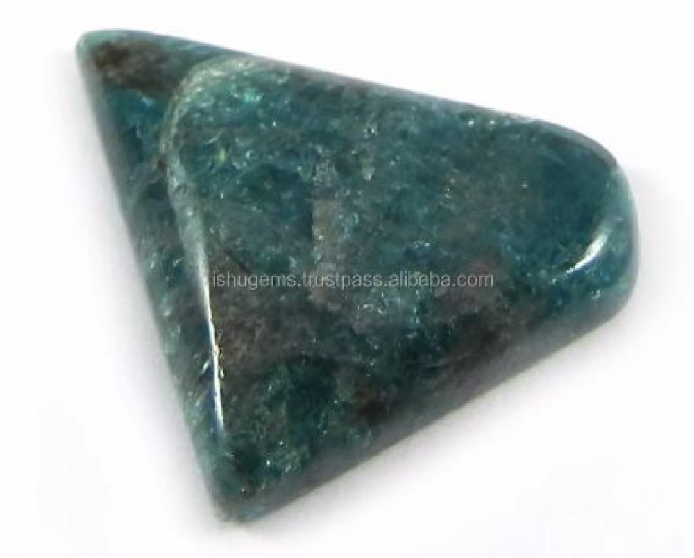 Image of Natural Neon Apatite Cabochon 3.32 gms Fancy Shape 19x21mm, gemstone For jewelry IG0522