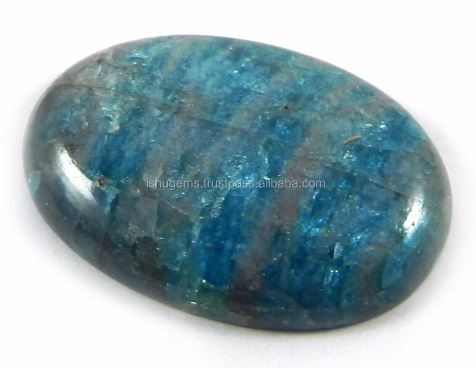 Natural Neon Apatite Cabochon 629 gms Oval 2029mm gemstone For jewelry