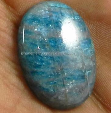 Natural Neon Apatite Cabochon 629 gms Oval 2029mm gemstone For jewelry