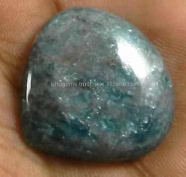 Natural Neon Apatite Cabochon 489 gms Heart Shape 24mmgemstone For jewelry IG0535