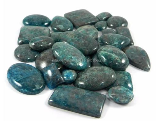 30 pcs Natural Neon Apatite 100 gms Free form Cabochon Loose Gemstone IG0536