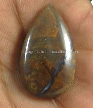 Natural Boulder Opal 17x30mm Pear Cabochon 430 gms Gemstone For Jewelry IG0538