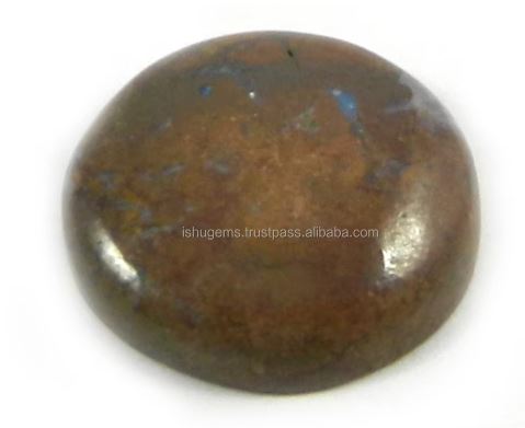 Natural Boulder Opal 20 gms Round Cabochon 17mm Gemstone For Jewelry IG0544