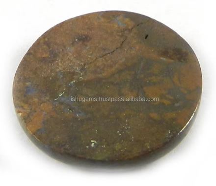 Natural Boulder Opal 20 gms Round Cabochon 17mm Gemstone For Jewelry IG0544