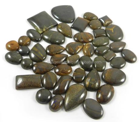 44 Pcs Natural Boulder Opal 100 Gms Free Form Cabochon Gemstone IG0546