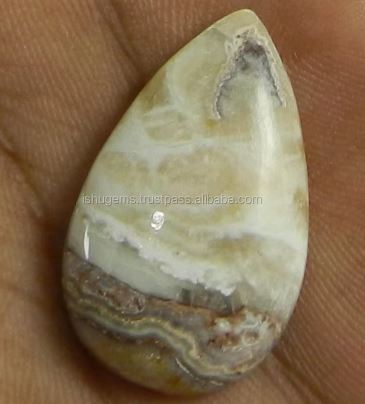 Crazy Lace Agate 29x17mm Pear Cabochon 393 gms Loose Gemstone For Jewelry Making