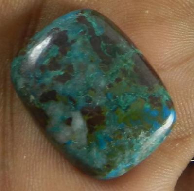 Natural Shattuckite 370 gms1722mm Rectangle Cushion Cabochon gemstone IG0564