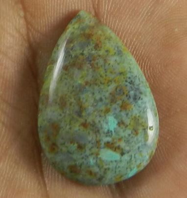 Best Quality Shattuckite 460 gms 31x21mm Pear Cabochon Gemstone For Jewelry