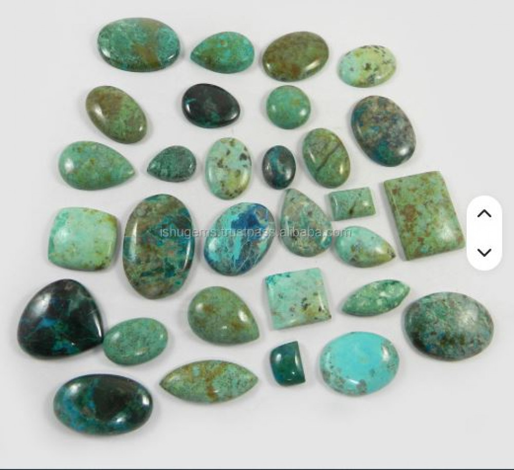 Image of 30 Pcs Gift Pack Natural Shattuckite Jasper 100 Gms Free Form Cabochon Gemstone IG0572