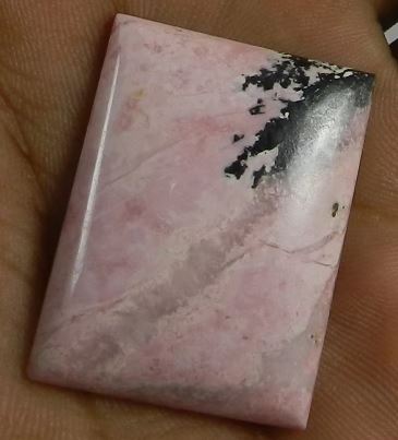 Pink Rhodochrosite 2533mm Rectangle Cabochon Gemstone For Jewelry Making