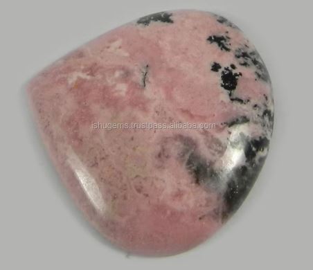 Pink Rhodochrosite 704 gms Heart cab 30x28mm Loose Gemstone For Jewelry Making