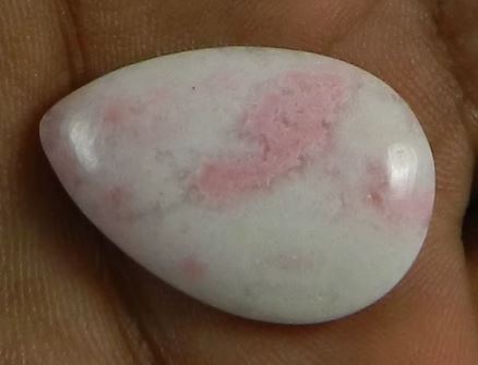 High Quality Natural Pink Rhodochrosite 19X26mm Pear Cabochon 450 Gms Loose Gemstone For Jewelry Making