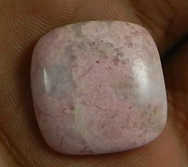 Pink Rhodochrosite 19mm Cushion Cabochon 420 gms Loose Gemstone For Jewelry