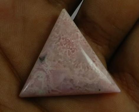 Best Quality Rhodochrosite 22mm Triangle Cabochon 550 gms gemstone IG0580