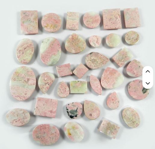 33 pcs Natural Rhodochrosite Cabochon lot of 100 gm mix shape Loose Gemstone For jewelry