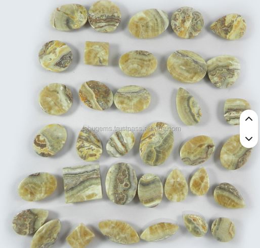 35 pcs Natural Crazy Lace Agate 100 gms Free form Cabochon Loose Gemstone IG0584