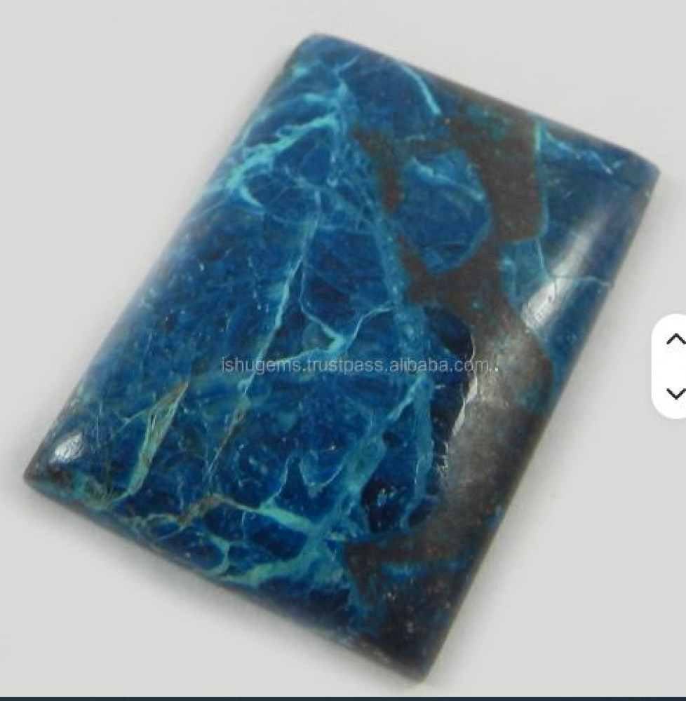 Image of Natural Shattuckite 18x25mm Rectangle Cabochon 4.64 gms Loose Gemstone