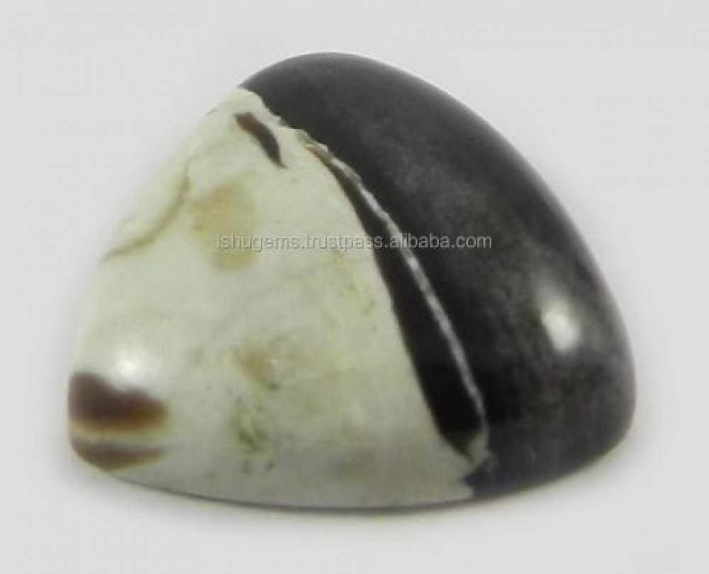Image of Natural Peanut Jasper 16x16mm Trillion Cabochon Loose Gemstone for Jewelry