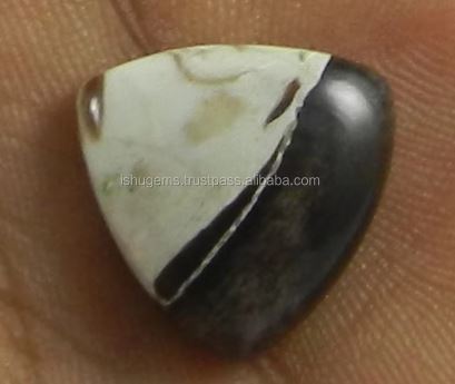Natural Peanut Jasper 16x16mm Trillion Cabochon Loose Gemstone for Jewelry
