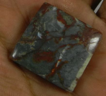 585 gms Natural Picasso Jasper 24mm Square Cabochon gemstone IG0611
