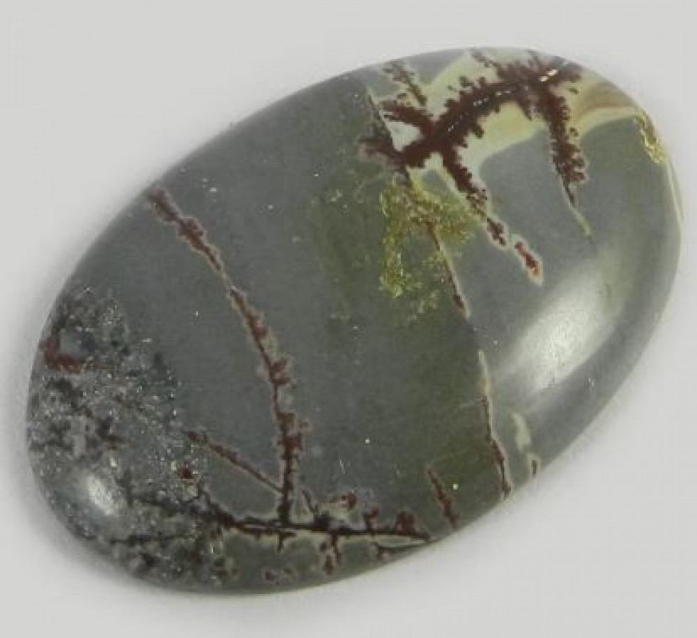Image of 4.95 gms Best Quality Picasso Jasper 22x32mm Oval Cabochon Loose Gemstone For Jewelry