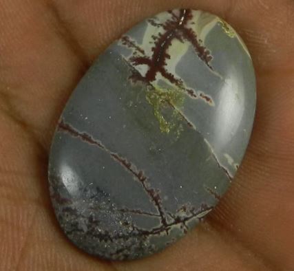 495 gms Best Quality Picasso Jasper 22x32mm Oval Cabochon Loose Gemstone For Jewelry