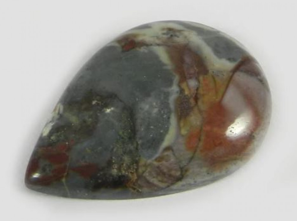 Image of High Quality Picasso Jasper 31x22mm Pear Cabochon 5.60 gms Loose Gemstone
