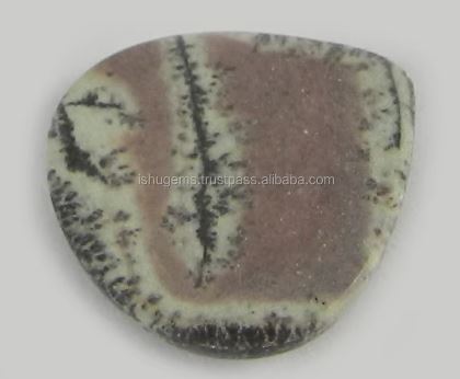 Natural Picasso Jasper 17mm Heart Cabochon Gemstone for jewelry
