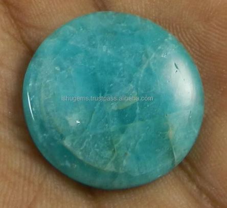 Natural Amazonite 23mm Round Cabochon 336 gms Loose Gemstone For Making Jewelry IG0617