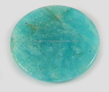 Natural Amazonite 23mm Round Cabochon 336 gms Loose Gemstone For Making Jewelry IG0617