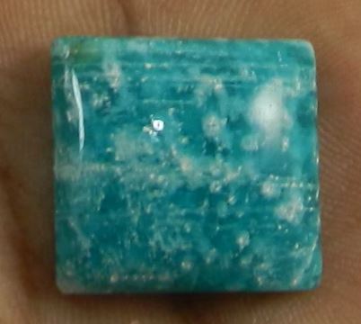 470 gms Natural Amazonite 18mm Square Cabochon Loose Gemstone For Jewelry Making