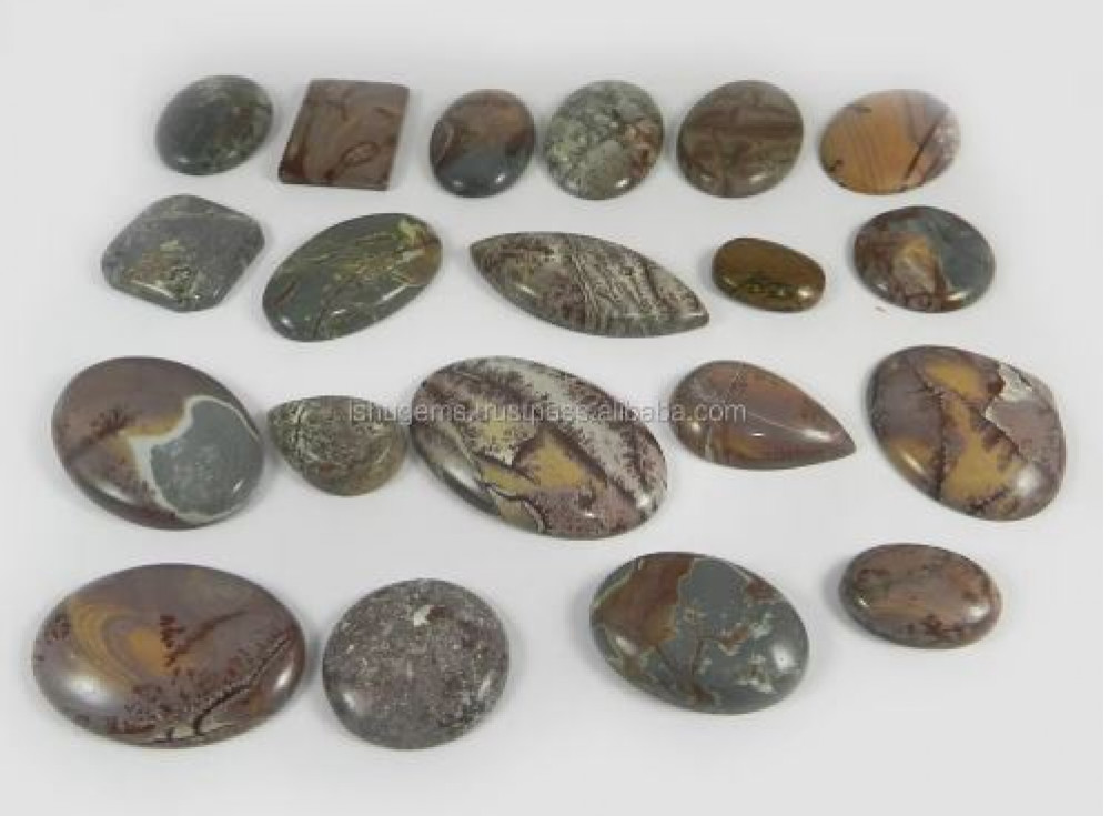 Image of 20Pcs Natural Picasso Jasper 100 gms Mix Shape gemstone for jewellery IG0623