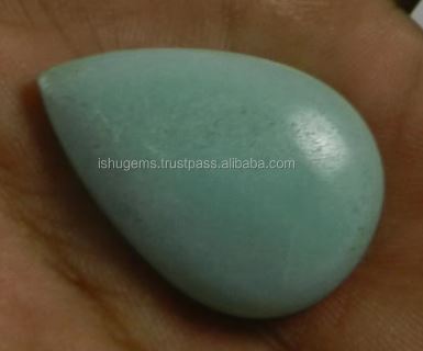 Natural Milky Aquamarine 450 Gms Pear Cabochon 28x18mm Loose Gemstone For Jewelry Making
