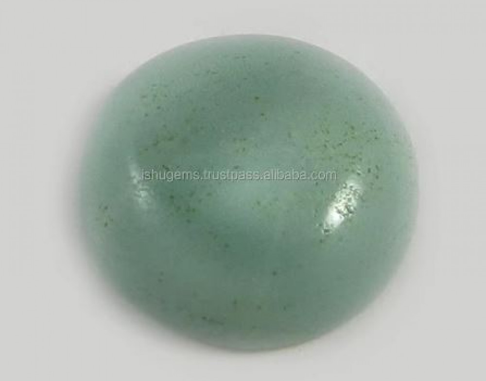 Image of Natural Milky Aquamarine 15mm Round Cabochon 2.10 Gms Gemstone for Jewelry IG0632