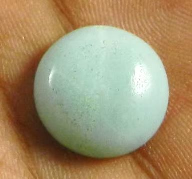Natural Milky Aquamarine 15mm Round Cabochon 210 Gms Gemstone for Jewelry IG0632