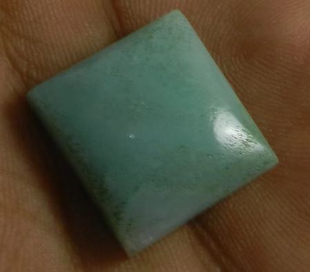 410 gms Best Quality Milky Aquamarine 17x17mm Square Cabochon gemstone