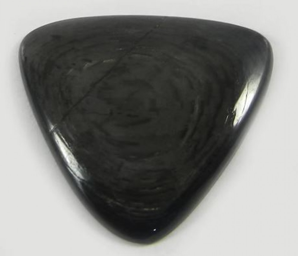 Image of Natural Hypersthene 27x28mm Triangle Cab 5.75 gms loose gemstone for jewelry IG0640