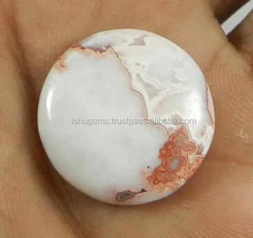 Hot Sale Crazy Lace Agate 285 Gms Round 19mm Cabochon Gemstone for Jewellery IG0652
