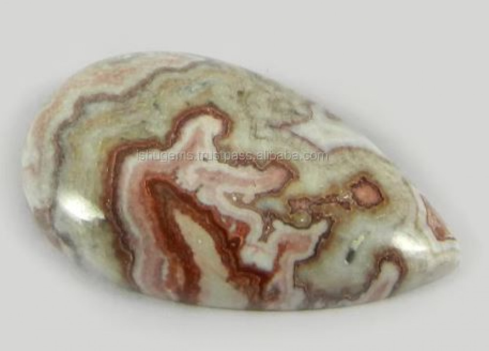 Image of Quality Crazy Lace Agate 4.35 gms Pear 18x29mm gemstone for jewellery IG0654