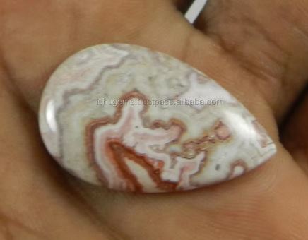 Quality Crazy Lace Agate 435 gms Pear 18x29mm gemstone for jewellery IG0654