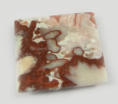 440 gms Lovely Crazy Lace Agate 22mm Square Cabochon gemstone for jewleary IG0655