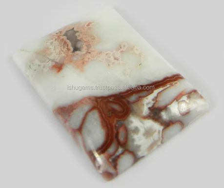 Natural Crazy Lace Agate Rectangle Cabochon 27x22mm gemstone for jewellery IG0657