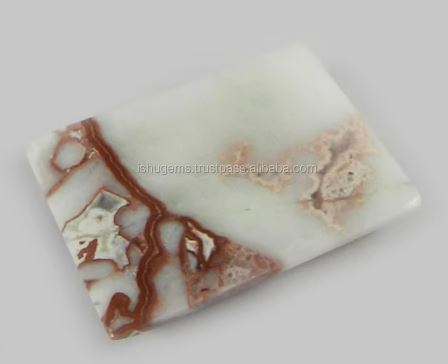 Natural Crazy Lace Agate Rectangle Cabochon 27x22mm gemstone for jewellery IG0657