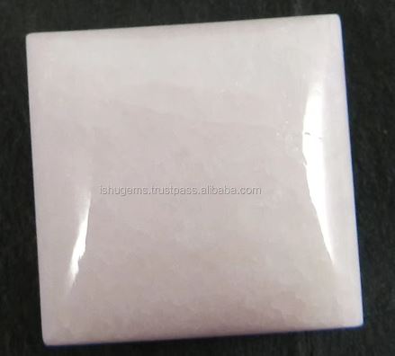 Natural Pink Aragonite 310 gms Square cabochon 16mm loose gemstone for jewelry
