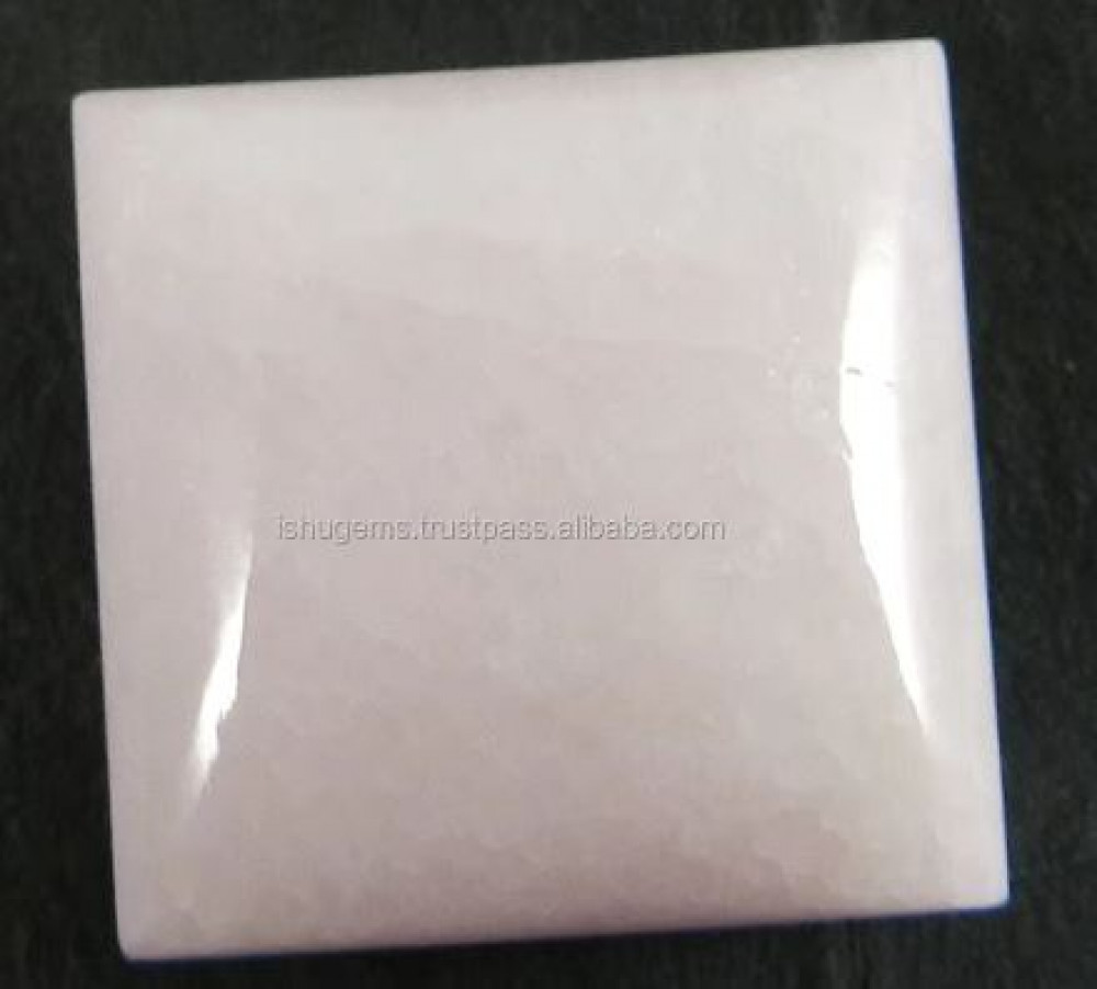 Image of Natural Pink Aragonite 3.10 gms Square cabochon 16mm loose gemstone for jewelry
